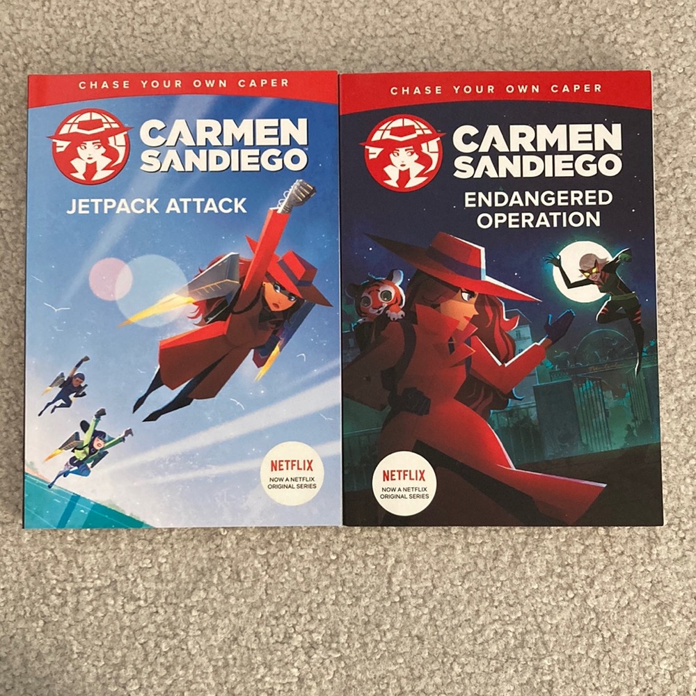 Carmen Sandiego Choose Your Own Caper Books